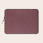 Dragonfly Pattern XIII Mauve Laptop Sleeve Gallery Image 1