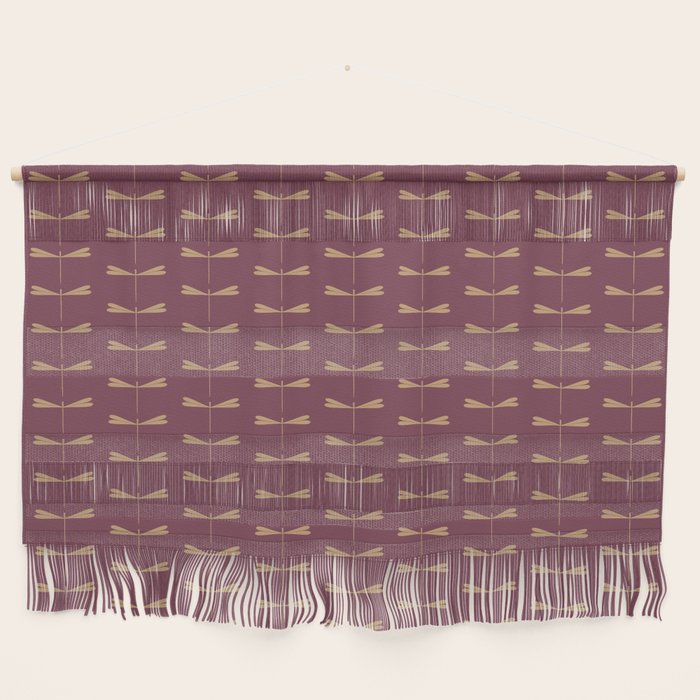 Dragonfly Pattern XIII Mauve Wall Hanging Gallery Image 1
