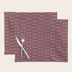Dragonfly Pattern XIII Mauve Placemat Gallery Image 1