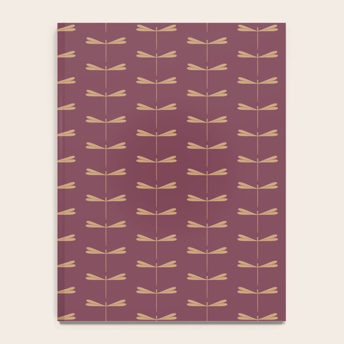 Dragonfly Pattern XIII Mauve Notebook Gallery Image 4