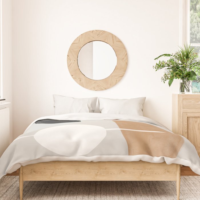Moon and Sun Abstract Duvet Cover Gallery Image 3