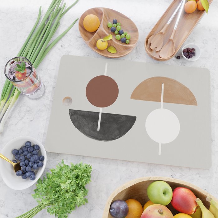 Moon and Sun Abstract Cutting Board Gallery Image 2