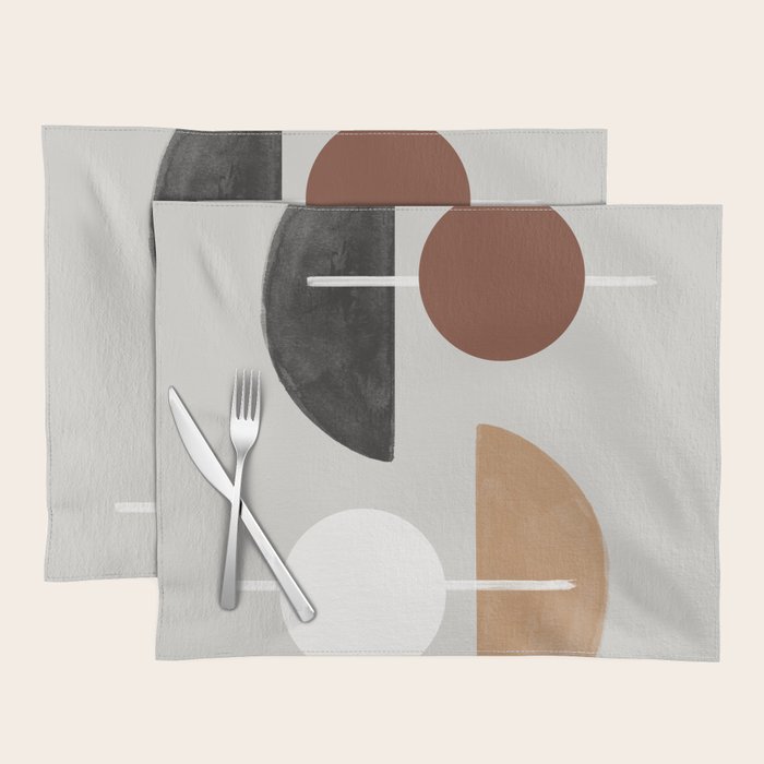 Moon and Sun Abstract Placemat Gallery Image 1