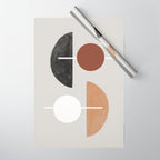 Moon and Sun Abstract Wrapping Paper Gallery Image 1