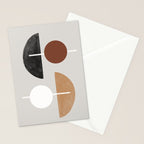 Moon and Sun Abstract Stationery Card Gallery Image 2