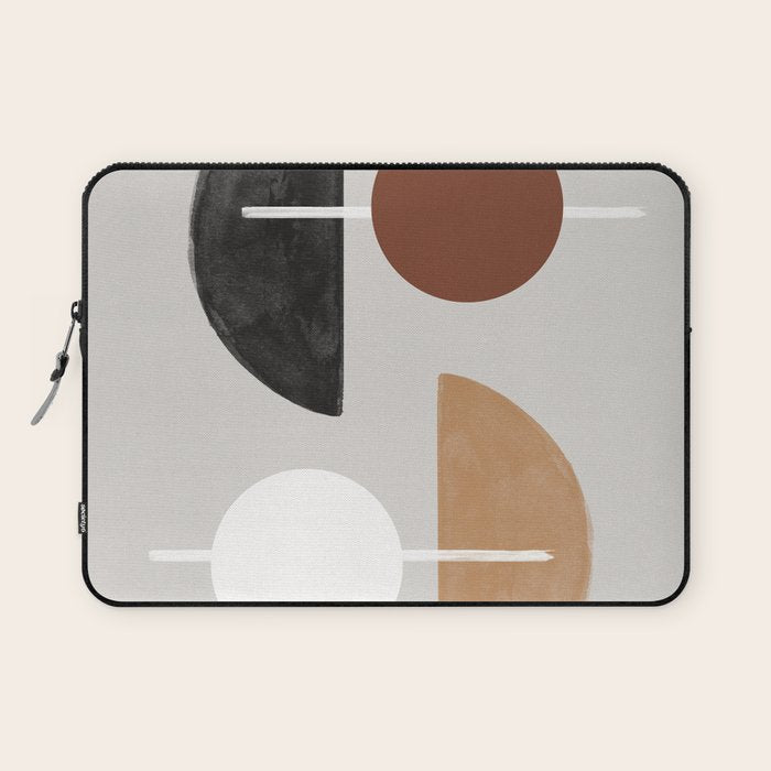 Moon and Sun Abstract Laptop Sleeve Gallery Image 1