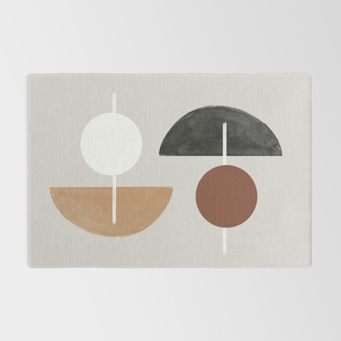 Moon and Sun Abstract Rug Gallery Image 2