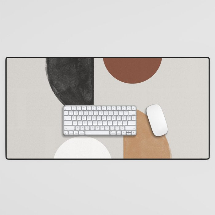 Moon and Sun Abstract Desk Mat Gallery Image 1
