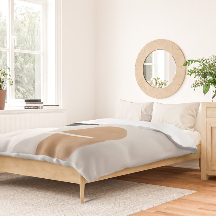 Moon and Sun Abstract Duvet Cover Gallery Image 2