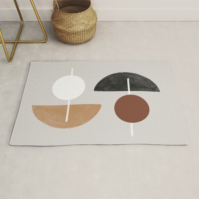 Moon and Sun Abstract Rug Gallery Image 1