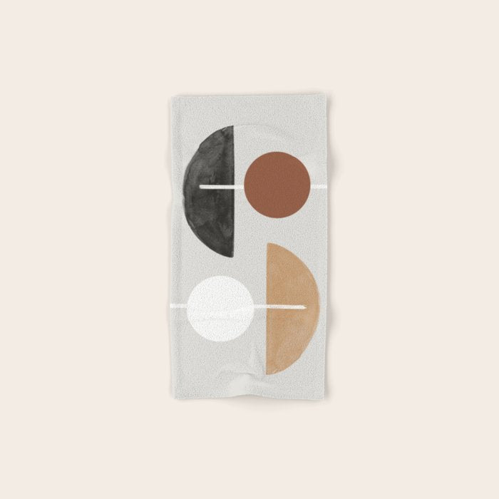 Moon and Sun Abstract Bath Towel Gallery Image 1