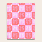 Checkerboard Bows in Pink and Red Notebook Gallery Image 4