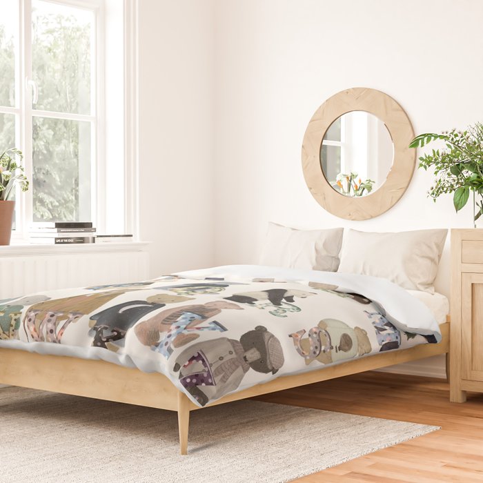 teddy bear alphabet Duvet Cover Gallery Image 2