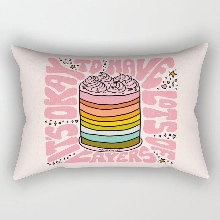 Lots of Layers Rectangular Pillow Gallery Image 1