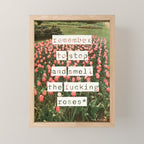 Remember to stop and smell the roses Mini Art Print Gallery Image 1