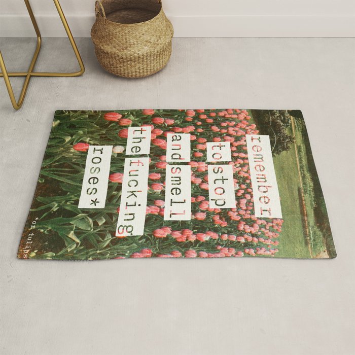 Remember to stop and smell the roses Rug Gallery Image 1