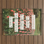 Remember to stop and smell the roses Outdoor Rug Gallery Image 1