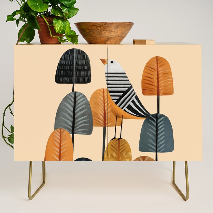 Song in the Autumn Grove Credenza Gallery Image 1