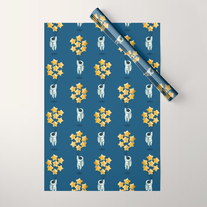 Astronaut's dream Wrapping Paper Gallery Image 1