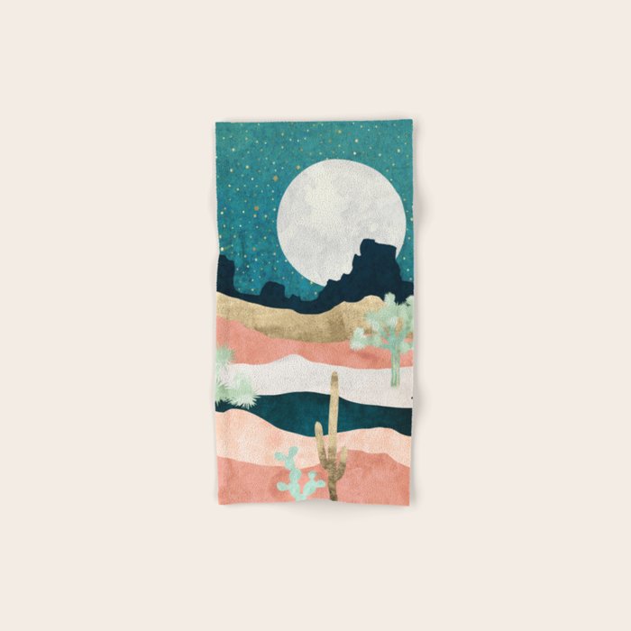 Desert Moon Vista Bath Towel Gallery Image 1