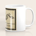 1776 "Join, or Die" Revolutionary War flag with 13 colonies, snake & no colors by Benjamin Franklin Coffee Mug Gallery Image 1