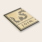 1776 "Join, or Die" Revolutionary War flag with 13 colonies, snake & no colors by Benjamin Franklin Notebook Gallery Image 3