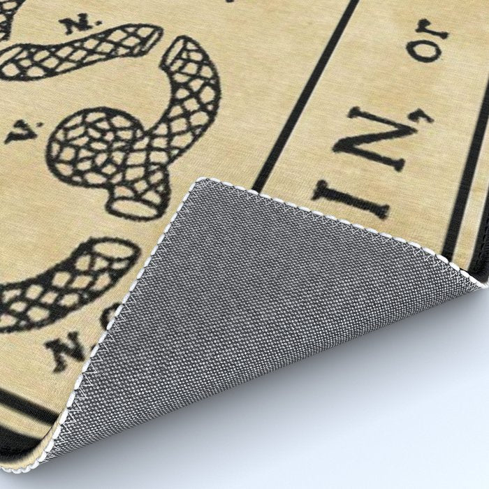 1776 "Join, or Die" Revolutionary War flag with 13 colonies, snake & no colors by Benjamin Franklin Rug Gallery Image 4