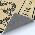1776 "Join, or Die" Revolutionary War flag with 13 colonies, snake & no colors by Benjamin Franklin Rug Gallery Image 4