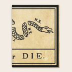 1776 "Join, or Die" Revolutionary War flag with 13 colonies, snake & no colors by Benjamin Franklin Notebook Gallery Image 4