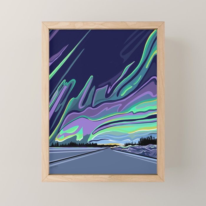 Road to Aurora Mini Art Print Gallery Image 1