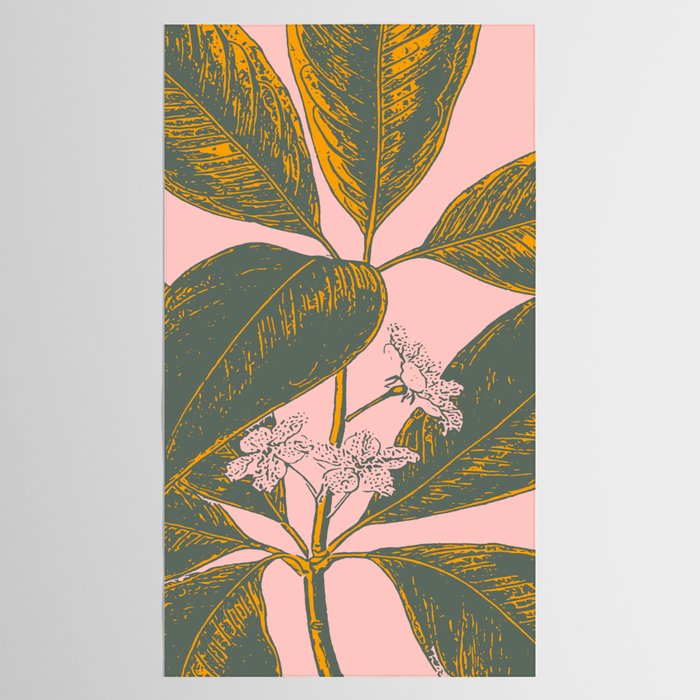 Modern Botanical Banana Leaf Tablecloth Gallery Image 2