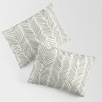 Herringbone Black on Cream Pillow Sham Gallery Image 3
