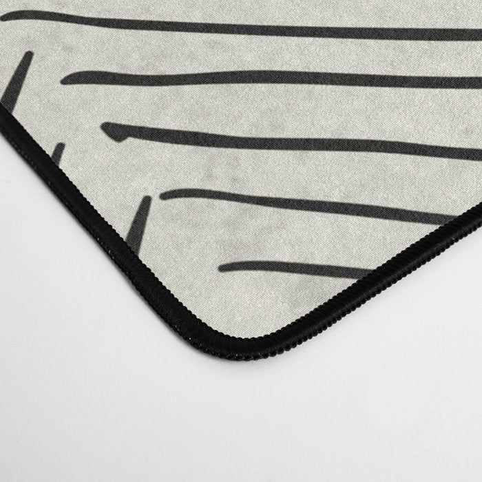 Herringbone Black on Cream Desk Mat Gallery Image 4