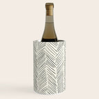 Herringbone Black on Cream Wine Chiller Gallery Image 2