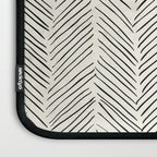 Herringbone Black on Cream Laptop Sleeve Gallery Image 3