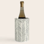 Herringbone Black on Cream Wine Chiller Gallery Image 1