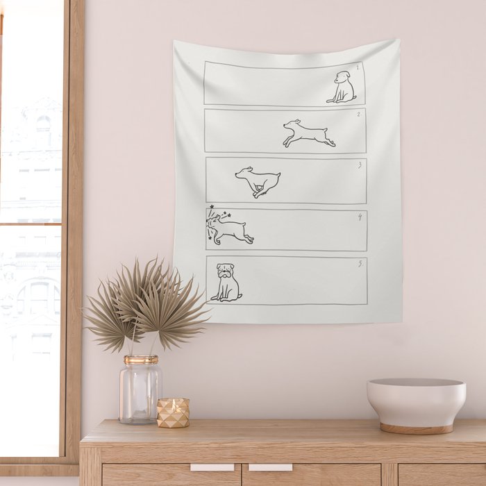 From Dog To Pug Wall Tapestry Gallery Image 2