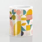 mid century geometry abstract shapes bauhaus Coffee Mug Gallery Image 4