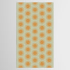 Boho Summer Sun Pattern VIII Sage and Orange Tablecloth Gallery Image 2