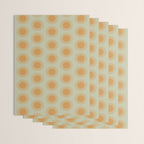 Boho Summer Sun Pattern VIII Sage and Orange Wrapping Paper Gallery Image 3