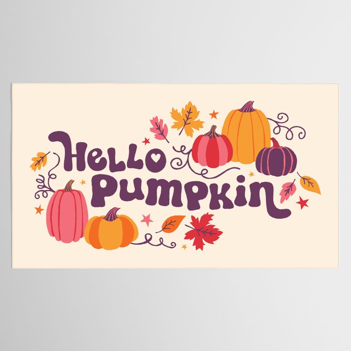 Hello Pumpkin Tablecloth Gallery Image 2