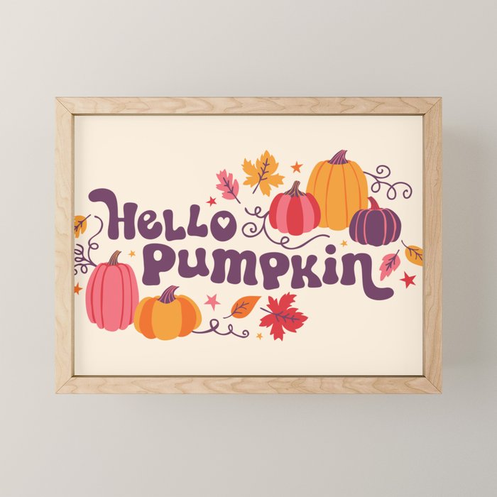 Hello Pumpkin Mini Art Print Gallery Image 1