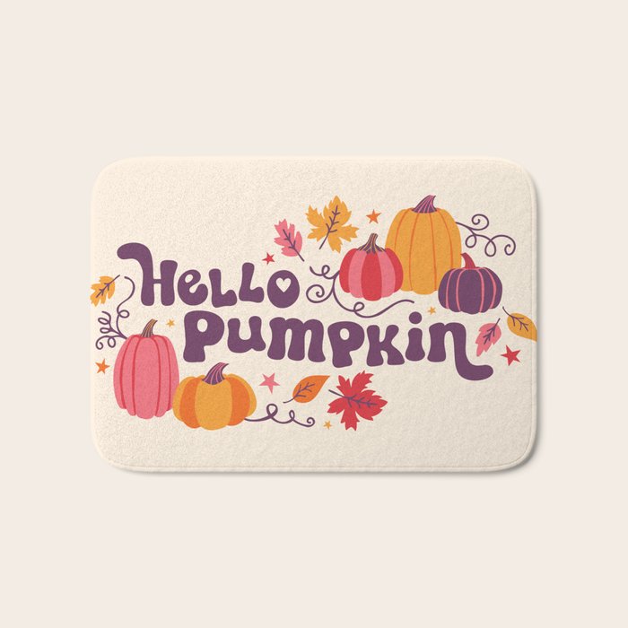Hello Pumpkin Bath Mat Gallery Image 1