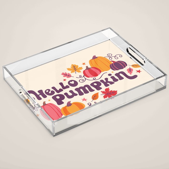 Hello Pumpkin Acrylic Tray Gallery Image 1