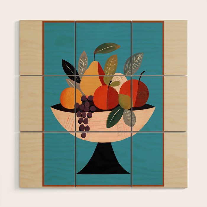 Modern Fruit Bowl I Wood Wall Art Gallery Image 1