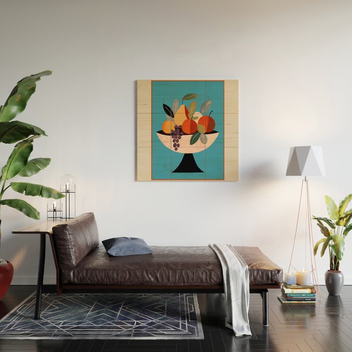 Modern Fruit Bowl I Wood Wall Art Gallery Image 2