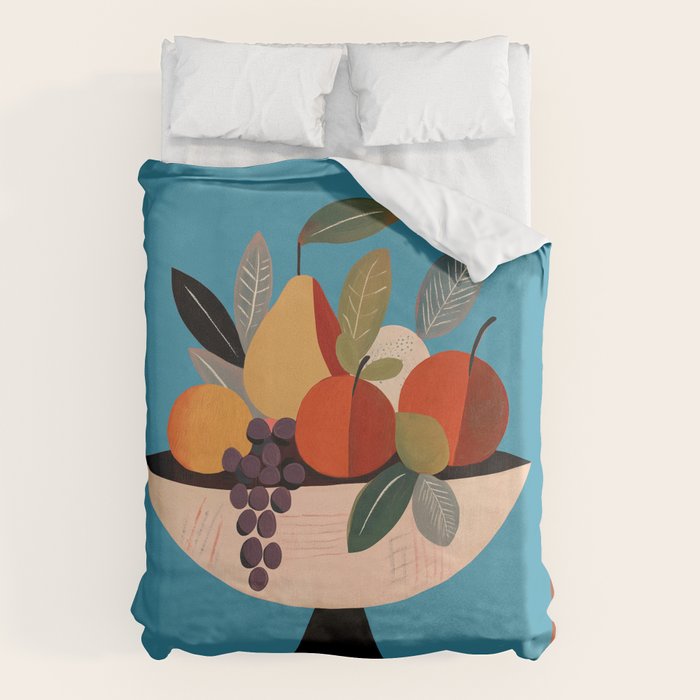 Modern Fruit Bowl I Duvet Cover Gallery Image 1