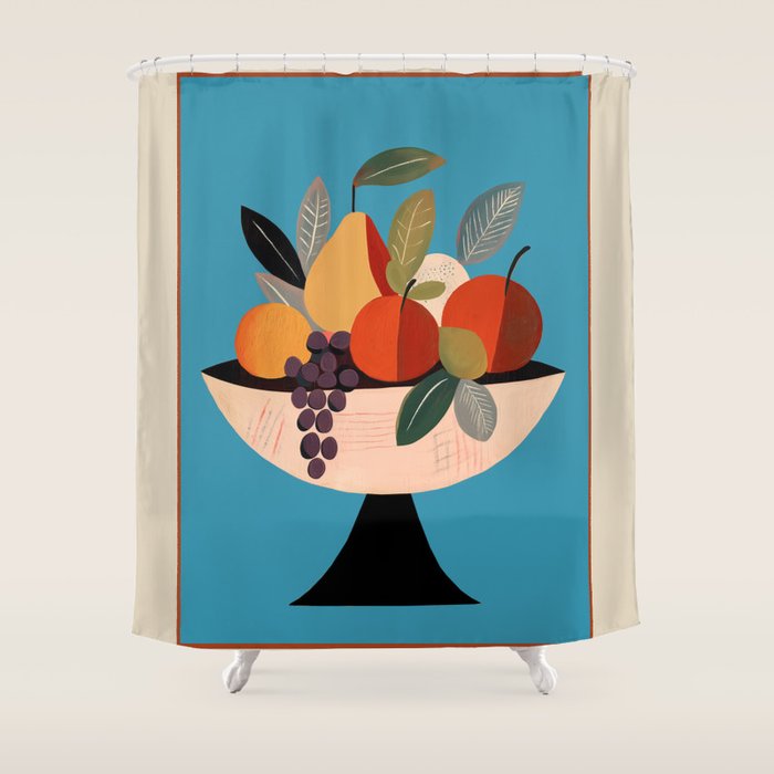 Modern Fruit Bowl I Shower Curtain Gallery Image 1