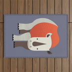 Whimsy Rhinoceros Outdoor Rug Gallery Image 1