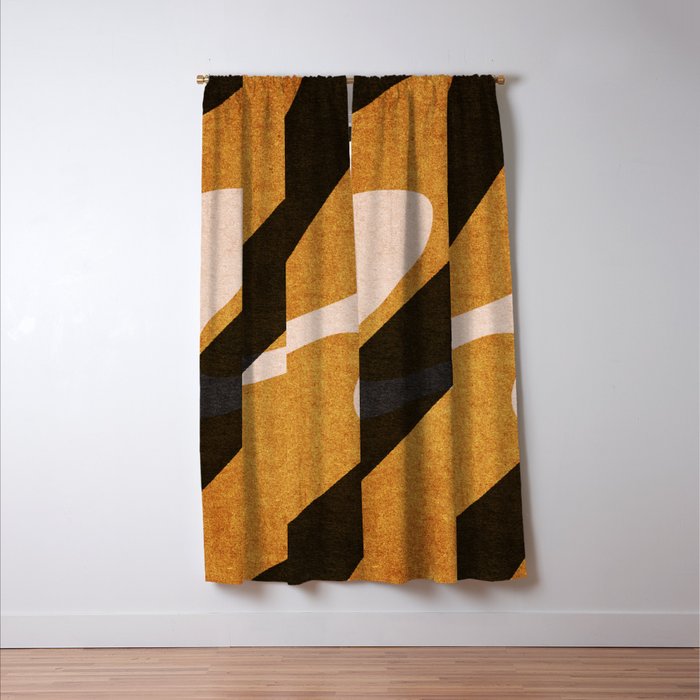 ABSTRACT ALPHABET / Script U Window Curtain Gallery Image 3